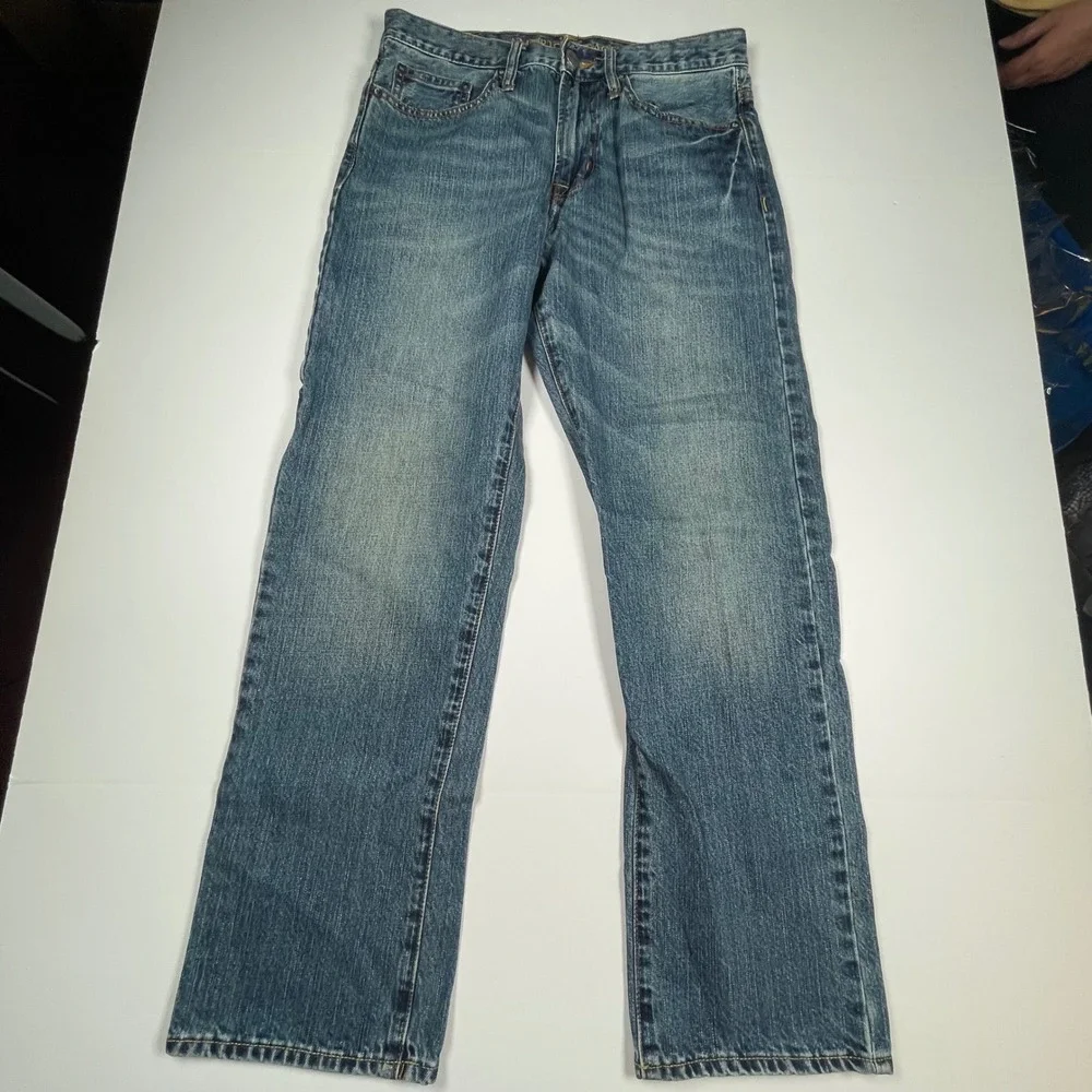 American Eagle Relaxed Straight Jeans Mens‎ 29x30 Medium Wash Denim Pants
